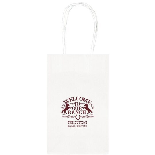 Welcome To Our Ranch Medium Twisted Handled Bags